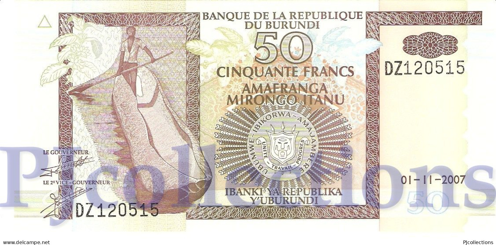 BURUNDI 50 FRANCS 2007 PICK 36g UNC - Burundi