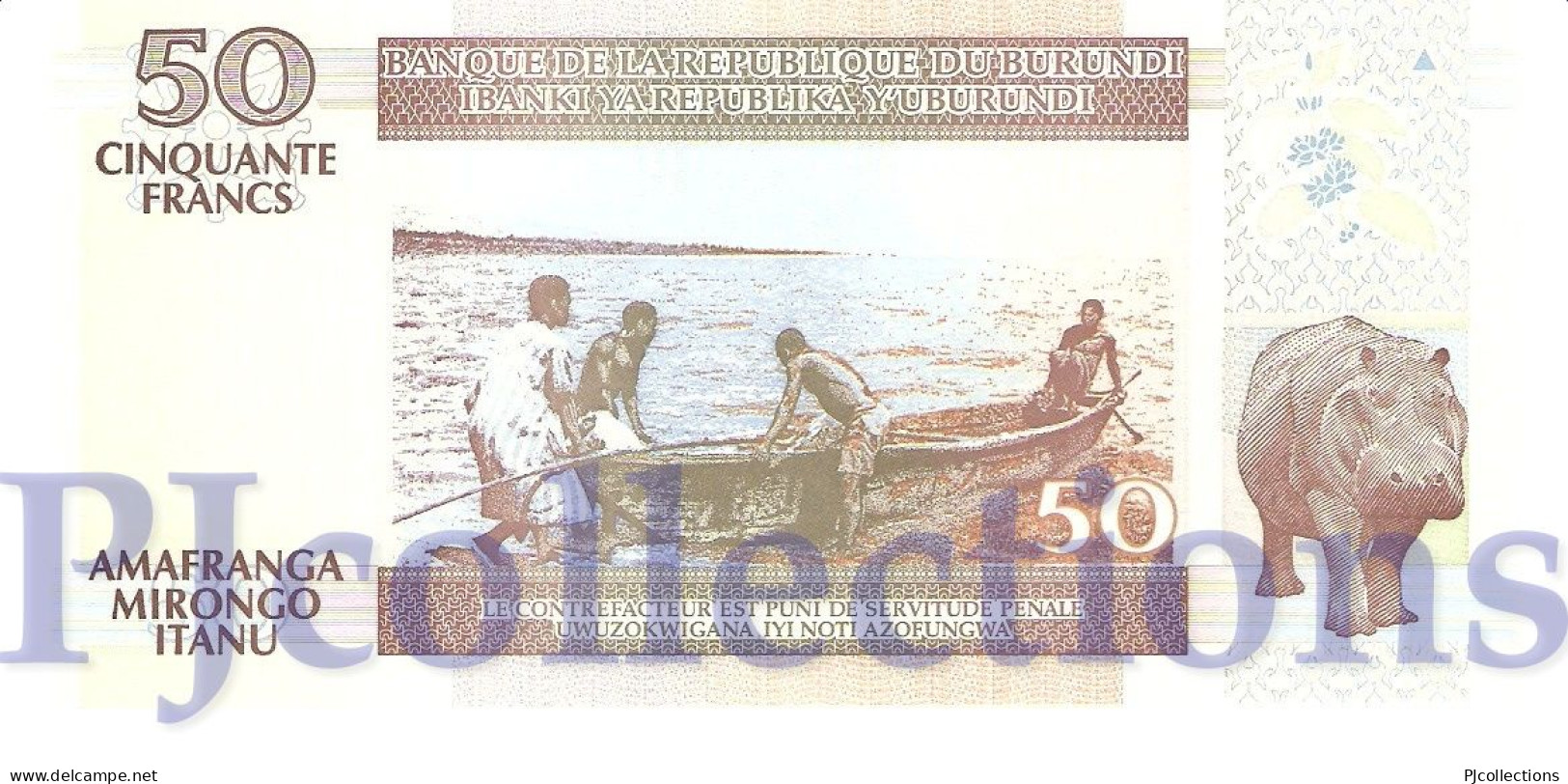 BURUNDI 50 FRANCS 2007 PICK 36g UNC - Burundi