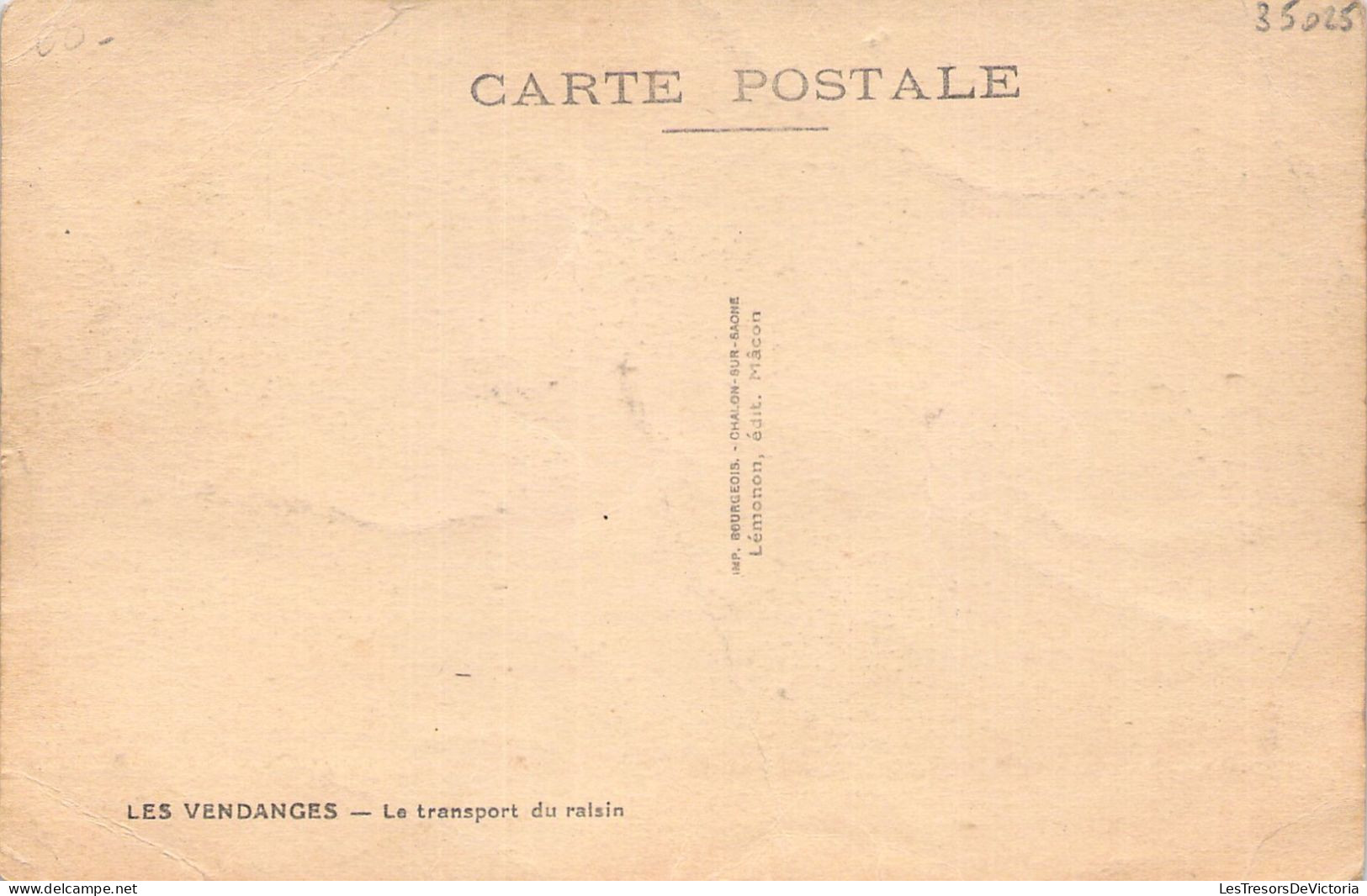 AGRICULTURE - Attelage - Les Vendanges - Le Transport Du Raisin - Carte Postale Ancienne - Spannen