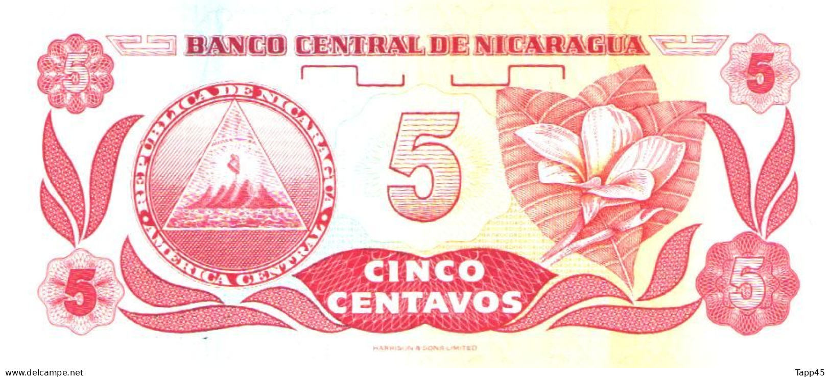 Billet   > Nicaragua  >	5	Centavo   > C 04 - Nicaragua