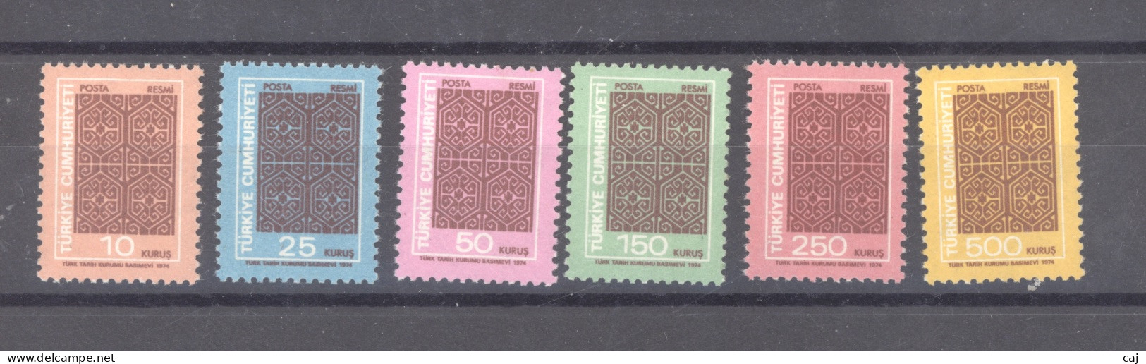 Turquie  -  Service  :  Yv  130-35  ** - Official Stamps