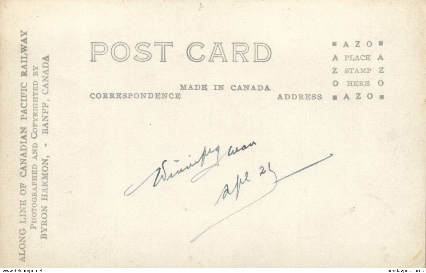 Canada, BANFF, Alberta, Bow Valley (1920s) RPPC Postcard - Banff