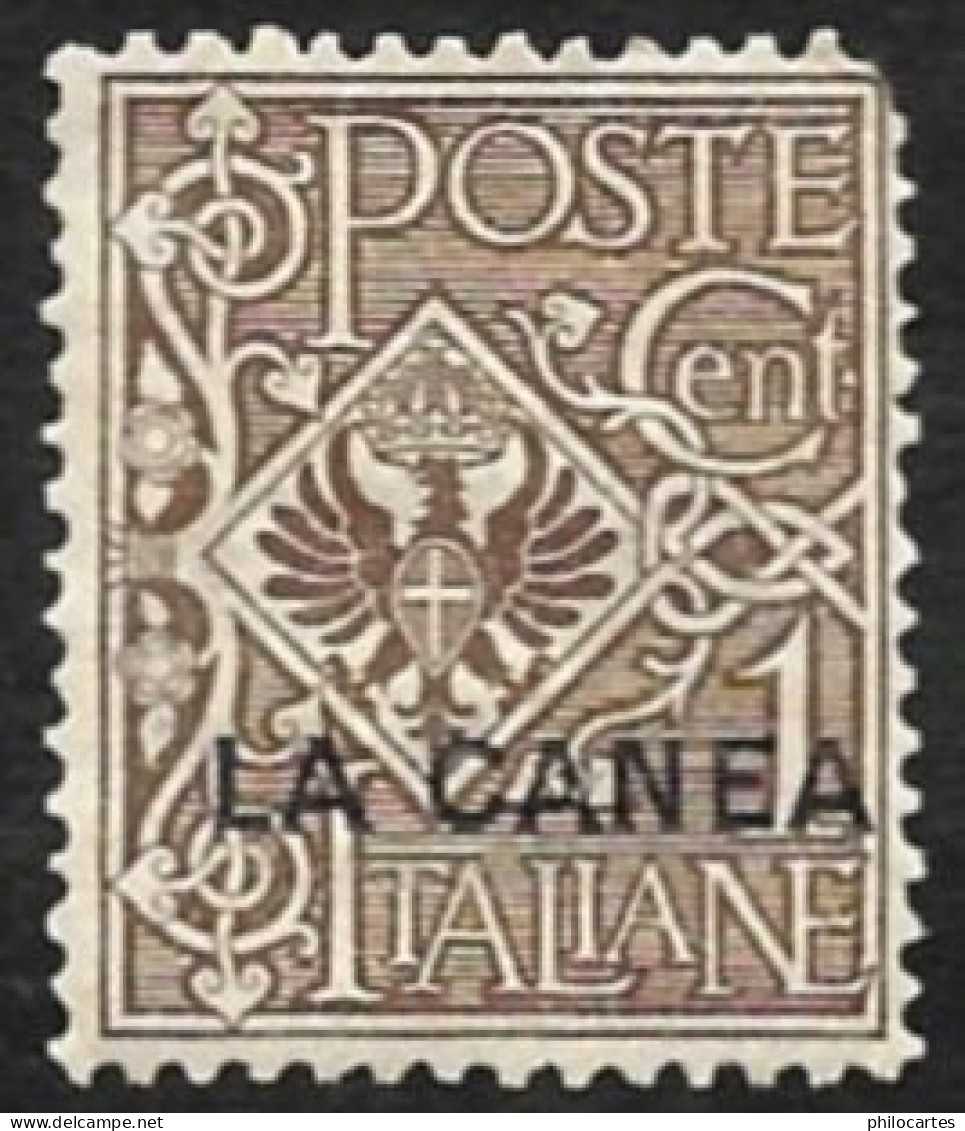 ITALIE  - La CANEA   1906 - YT 5  - NEUF* - 3° Choix - La Canea
