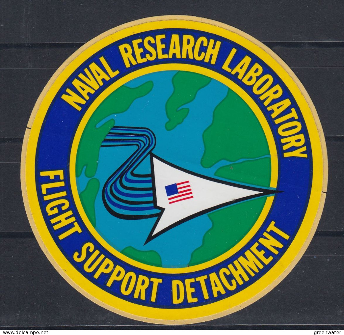 USA Sticker (unused) Naval Research Laboratory - Flight Support Detachment (58629) - Forschungsprogramme