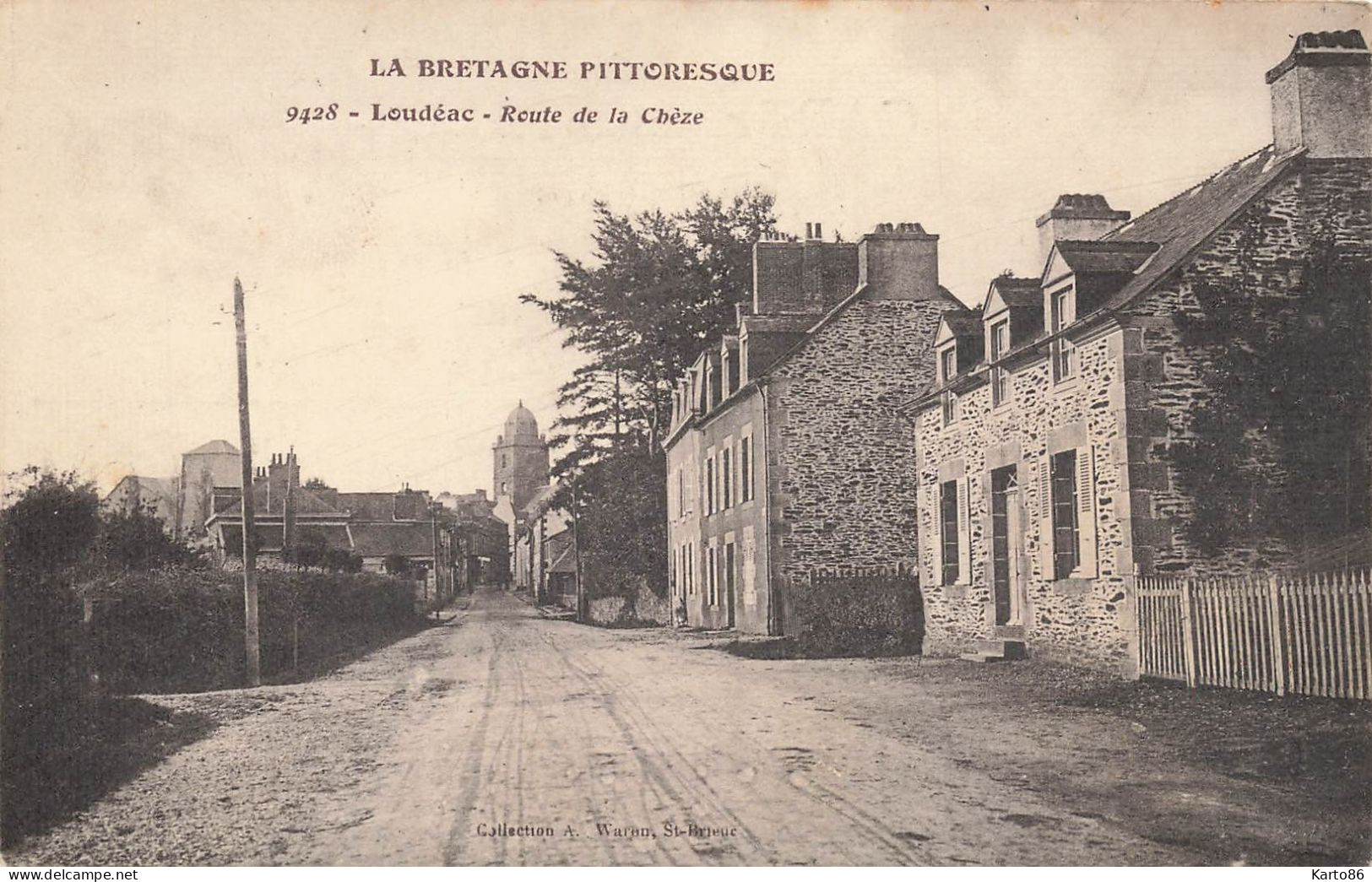 Loudéac * La Route De La Chèze , Entrée Du Village - Loudéac