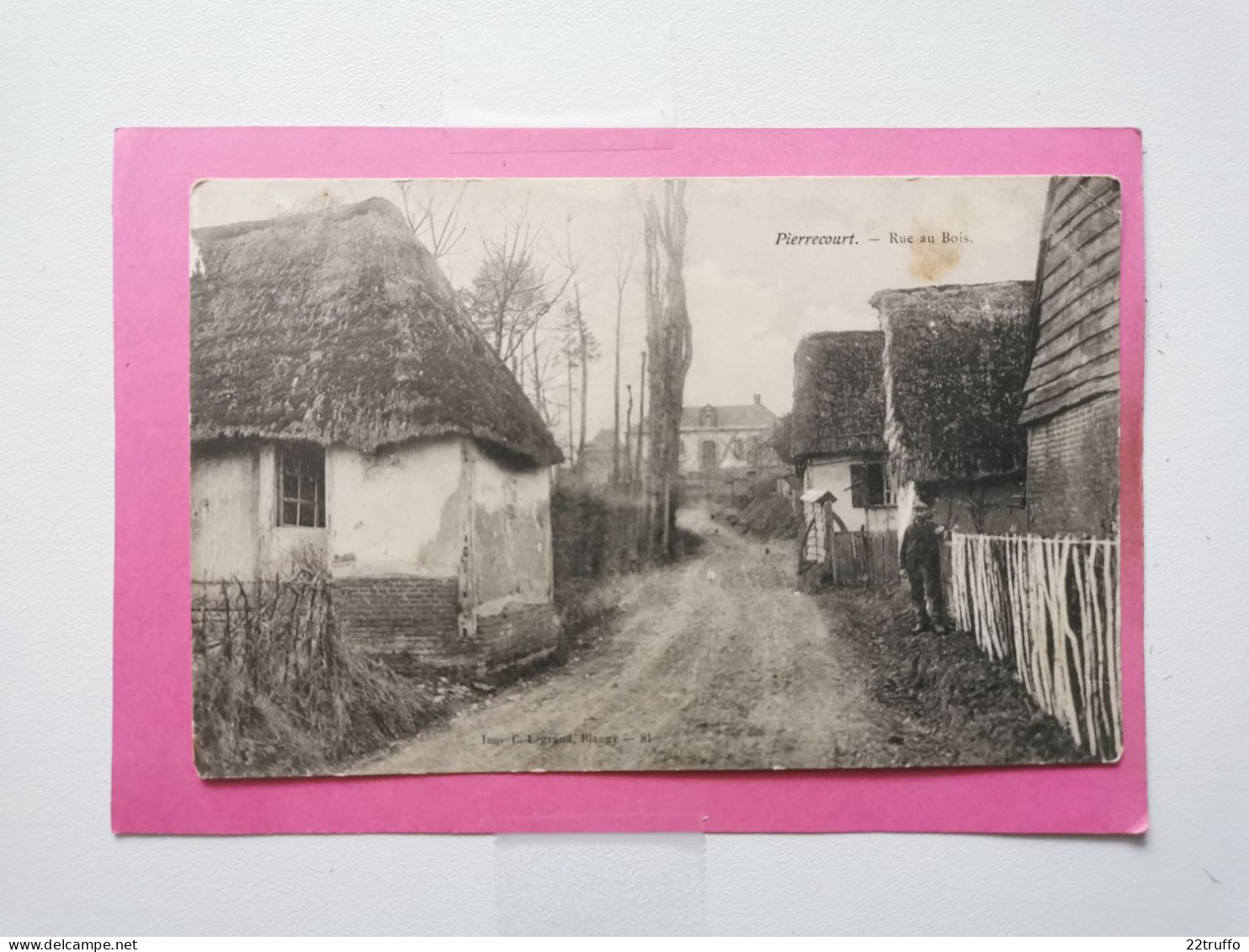 CPA 76--PIERRECOURT-Rue Au Bois-animée-- Recto Verso - N°223 - Canteleu