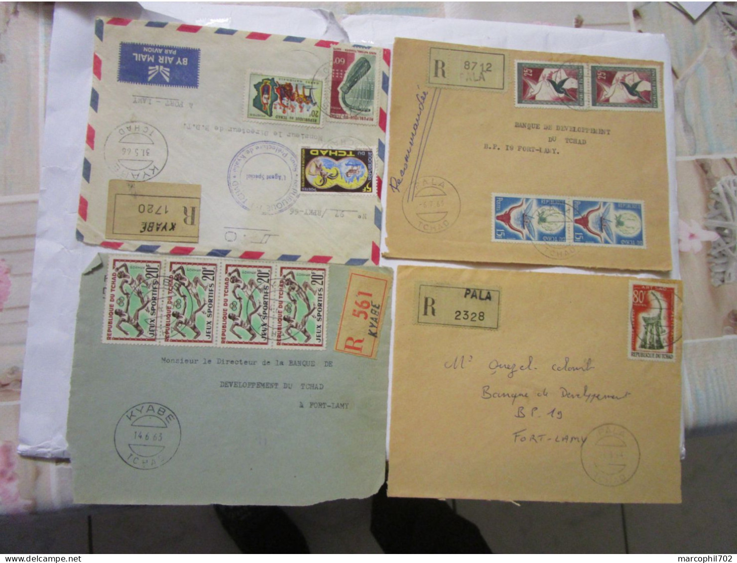 Lot De 19 Devants De Lettres Du Tchad Beaux Affranchissements - Chad (1960-...)