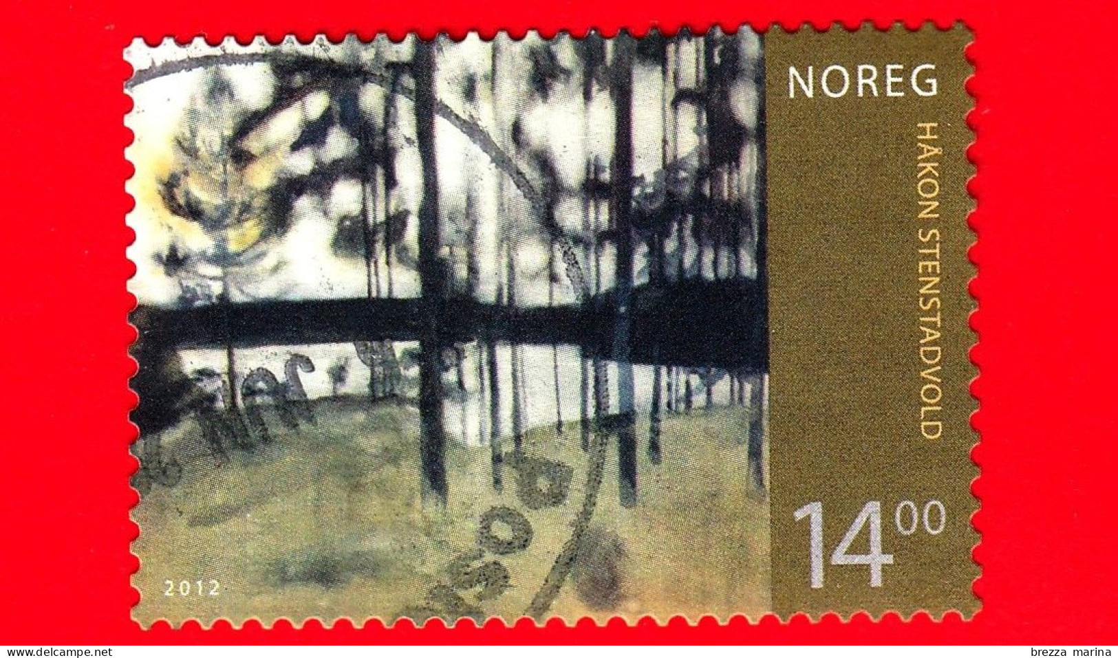 NORVEGIA - NORGE - Usato - 2012 - Arte Norvegese - Paesaggi - 14.00 - Usati