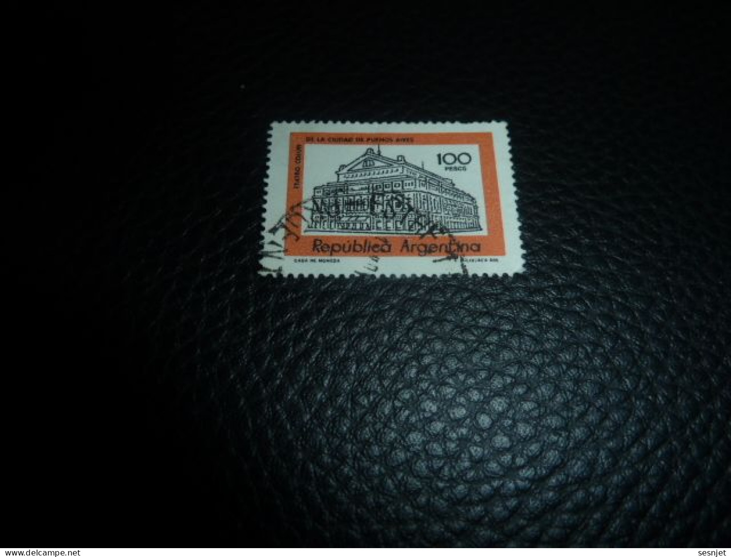 Republica Argentina - Théatre De Buenos Aires - 100 Pesos - Yt 1130 - Orange Pâle Et Noir - Oblitéré - Année 1978 - - Usados