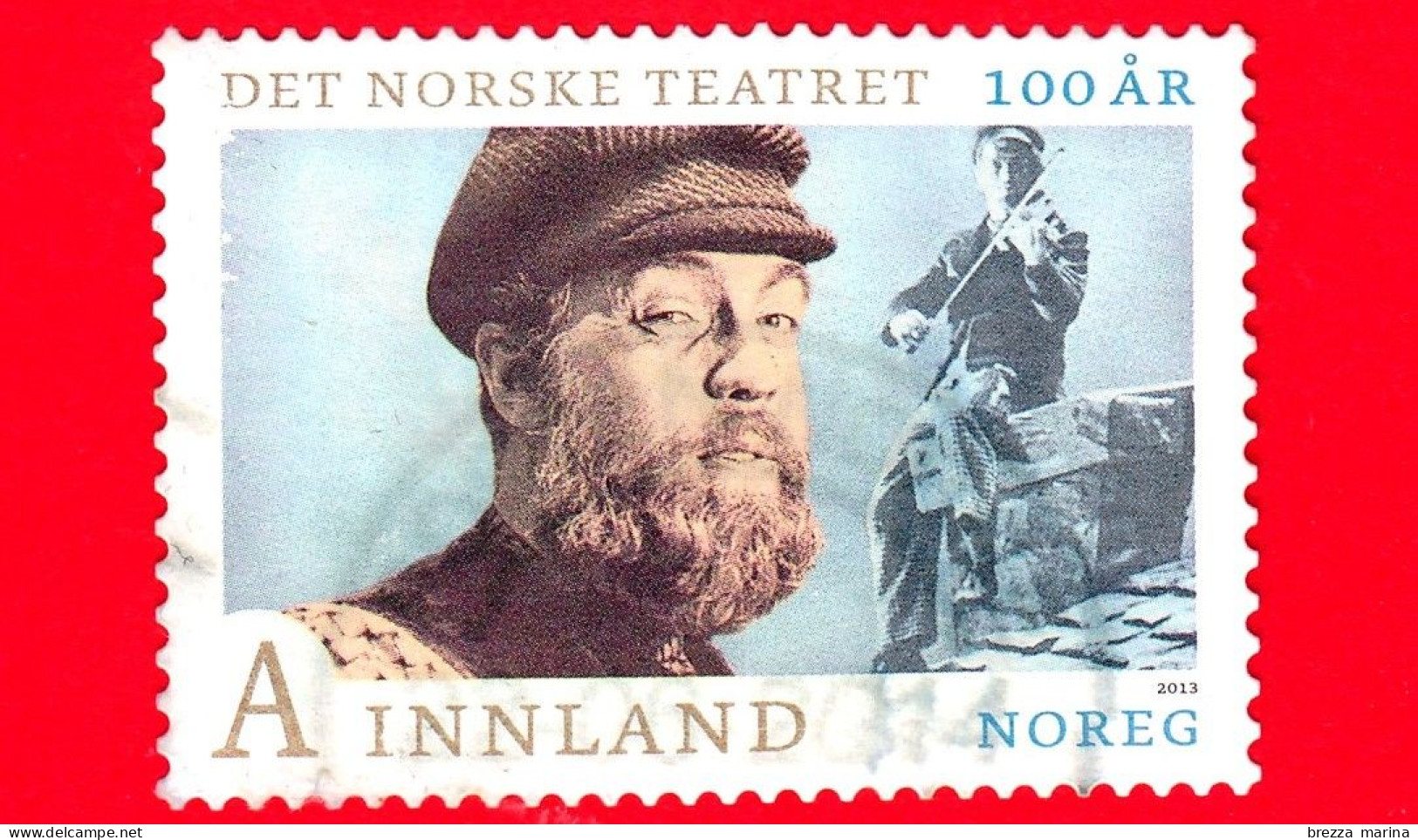 NORVEGIA - NORGE - Usato - 2013 - Lasse Kolstad, Attore - Il Violinista Sul Tetto - A Innland - Gebruikt