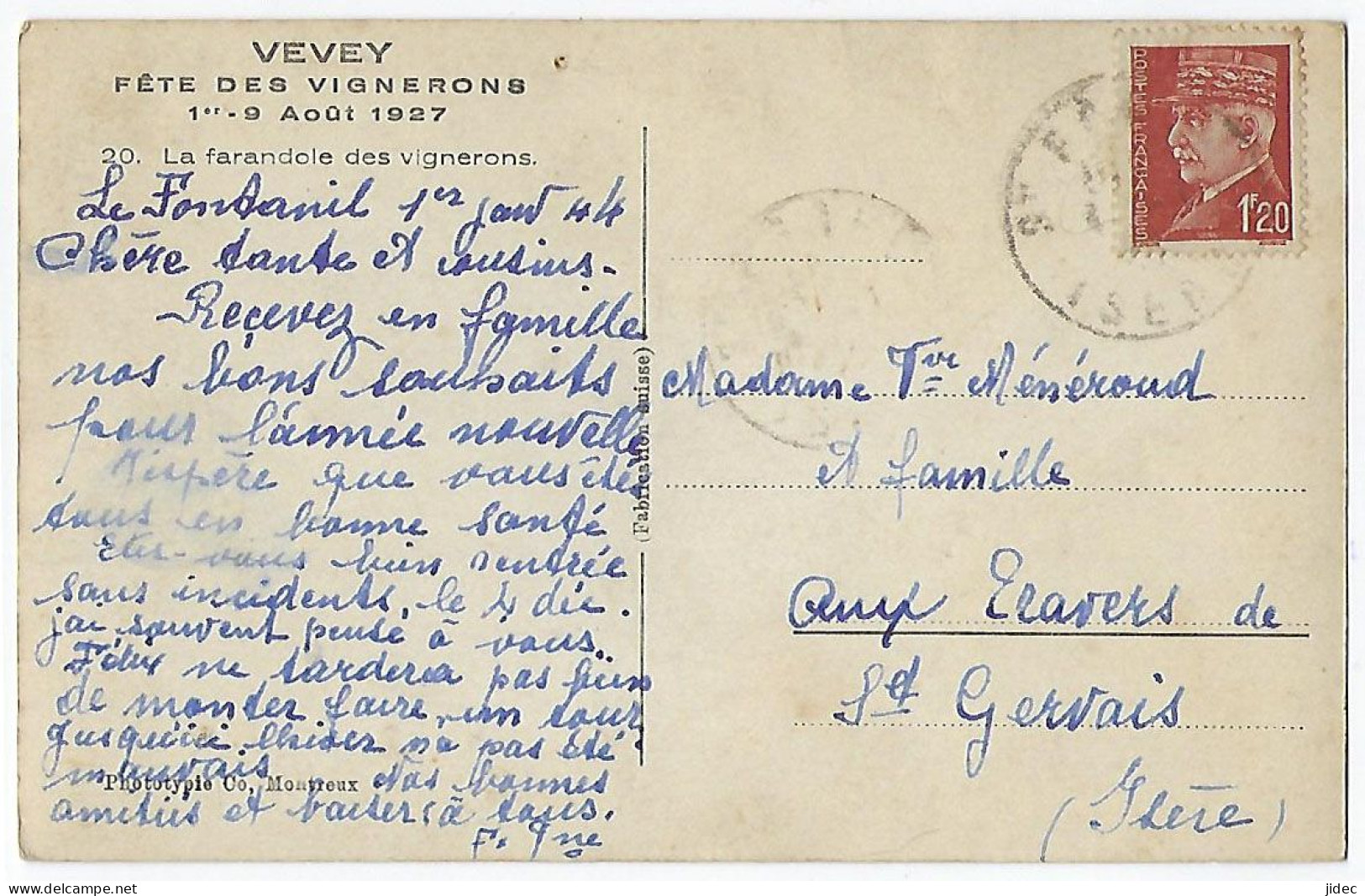 CPA Suisse Vevey Rare Fête Des Vignerons 1927 La Farandole Près Montreux Corsier Sur La Tour De Peilz Rennaz Vouvry - Corsier-sur-Vevey