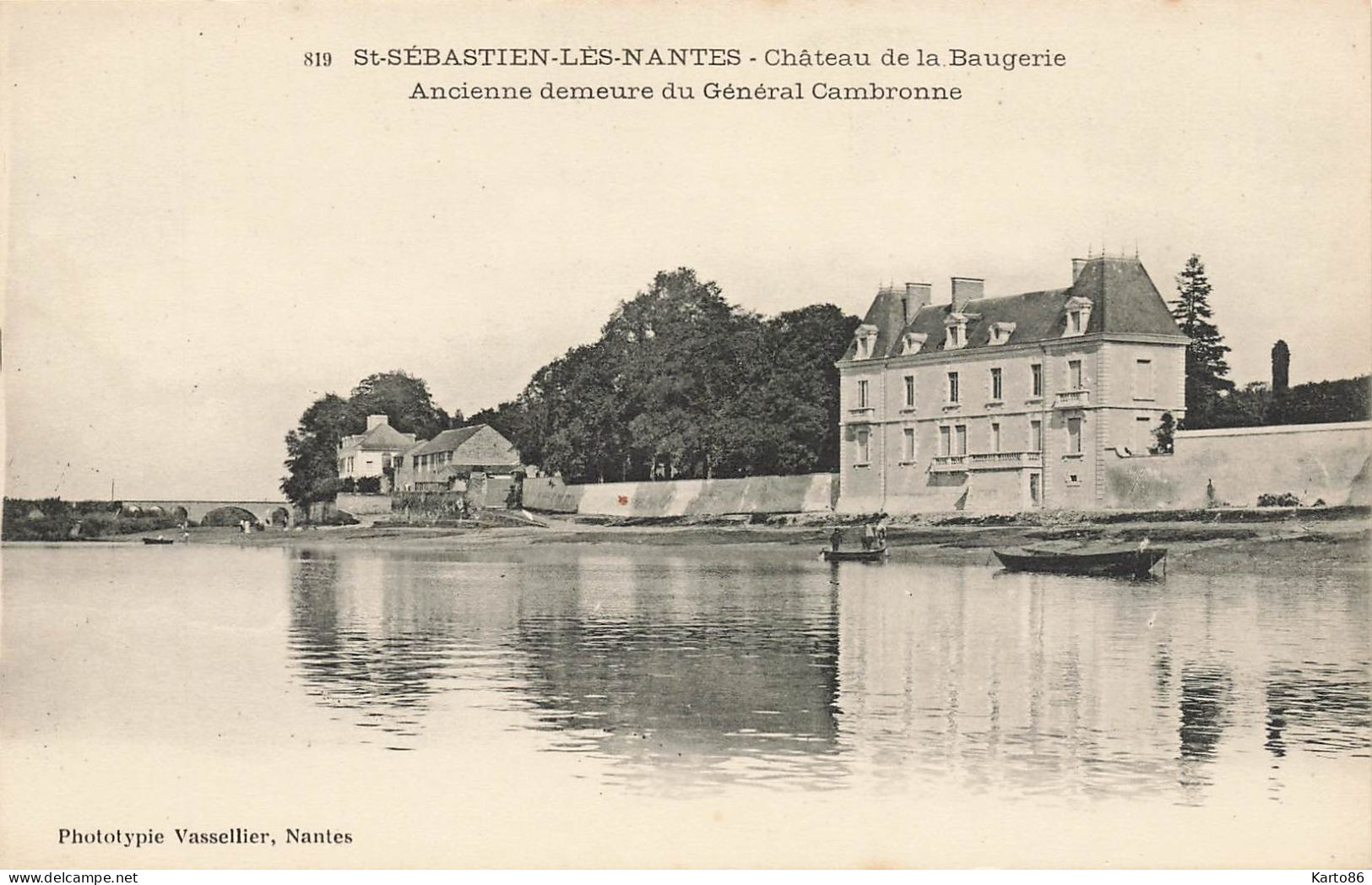 St Sébastien Sur Loire * Le Château De La Baugerie , Ancienne Demeure Du Général Cambronne - Saint-Sébastien-sur-Loire