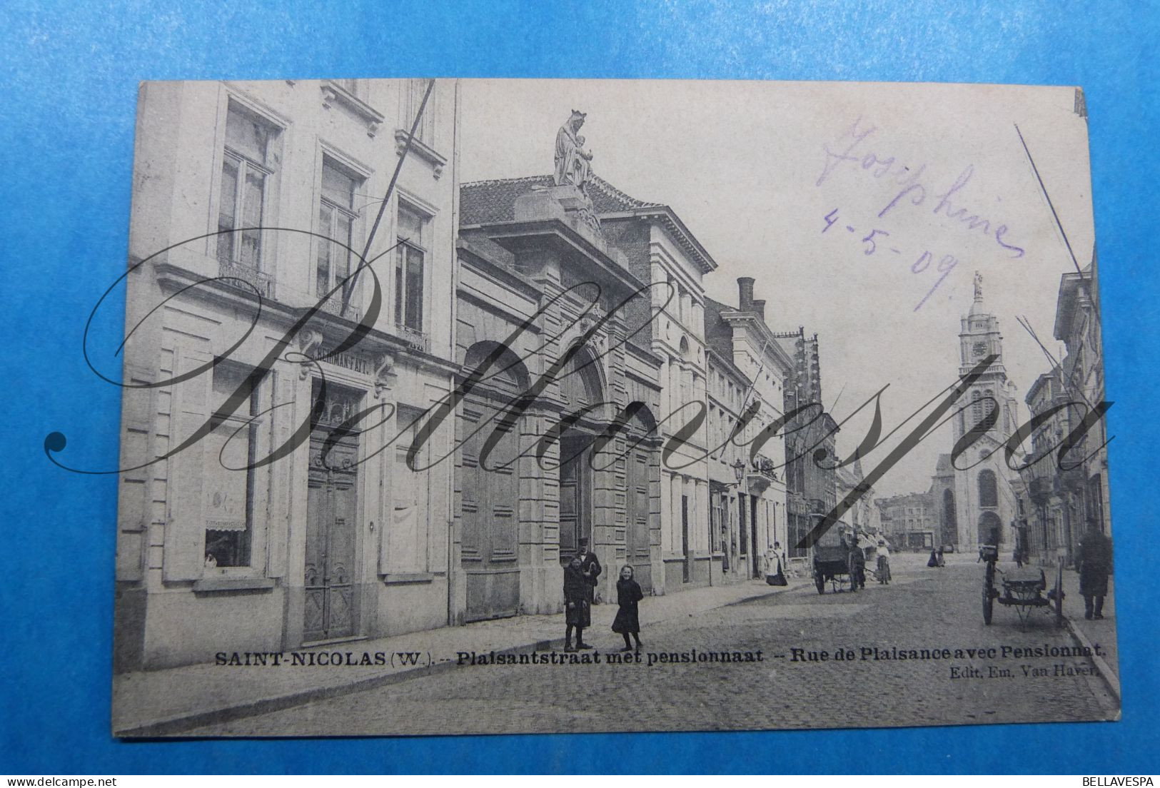 Sint-Niklaas Plezantstraat  1909 Huis Heirman-Fayt En  Internaat - Sint-Niklaas