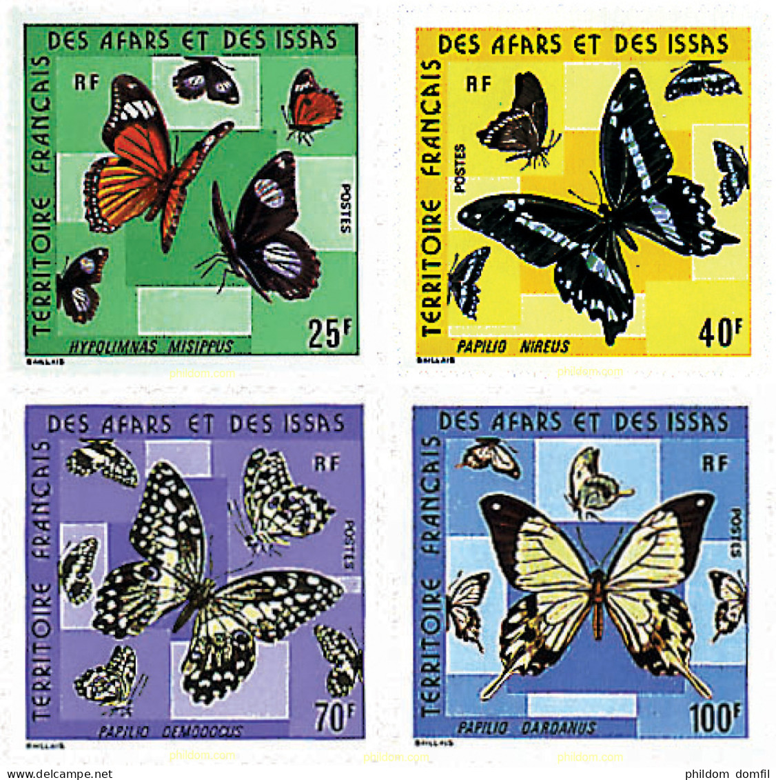 75524 MNH AFARS E ISSAS 1975 MARIPOSAS - Araignées