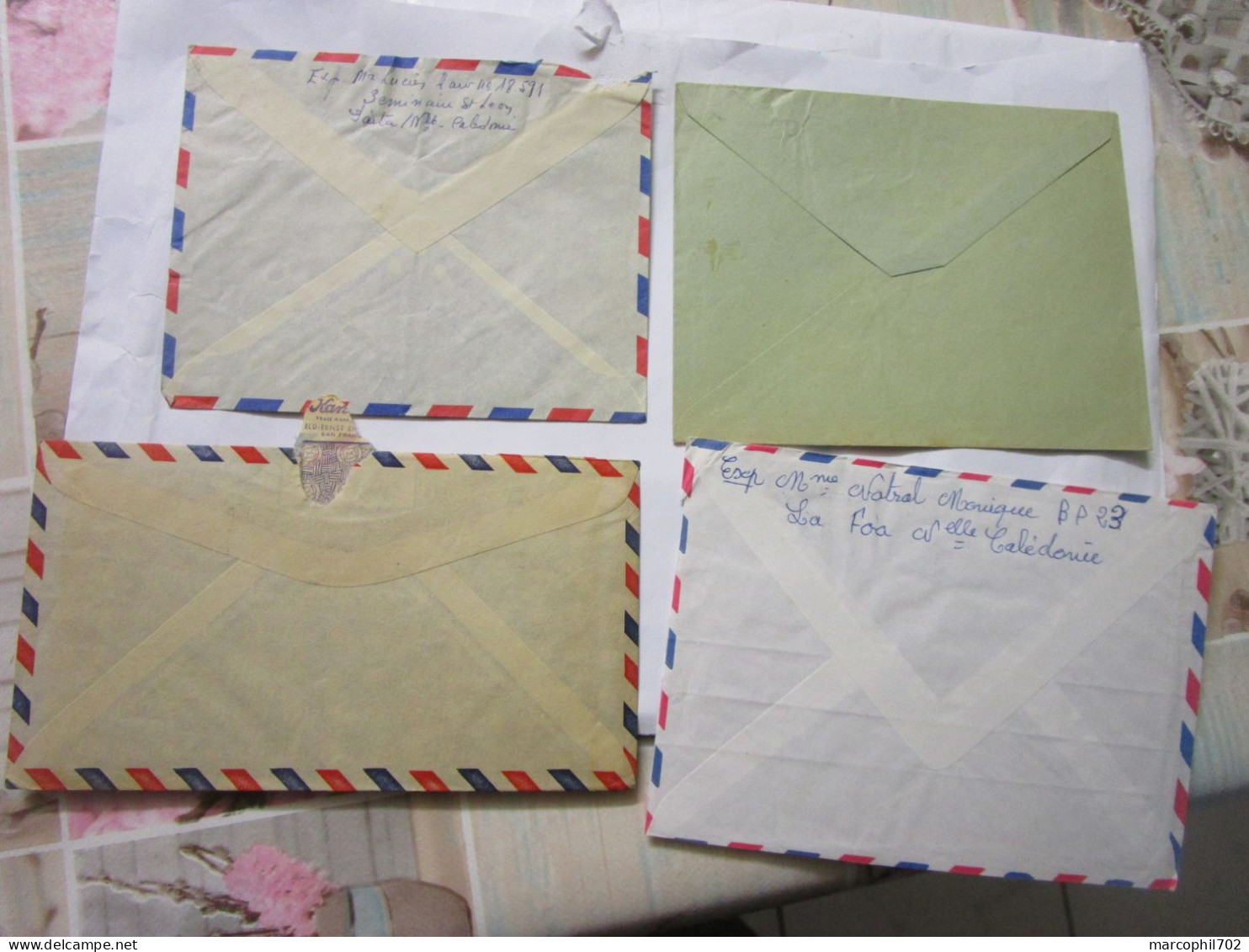 Lot De 17 Lettres Evsc De Nouvelle Caledonie - Covers & Documents