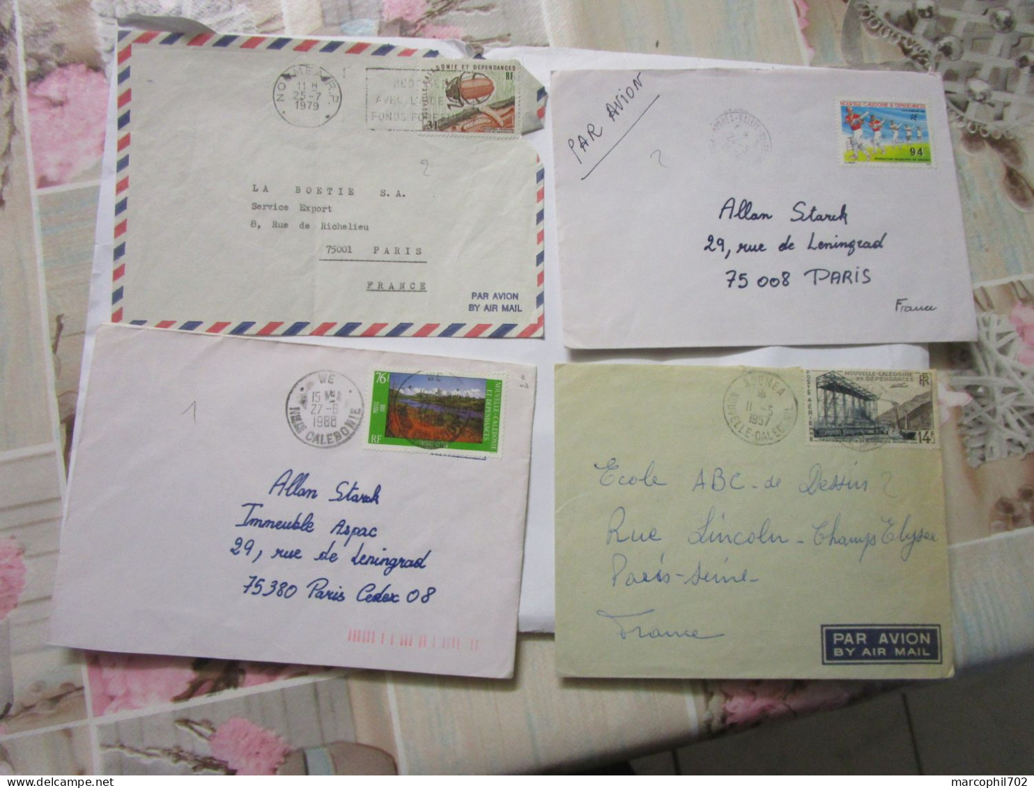 Lot De 17 Lettres Evsc De Nouvelle Caledonie - Cartas & Documentos