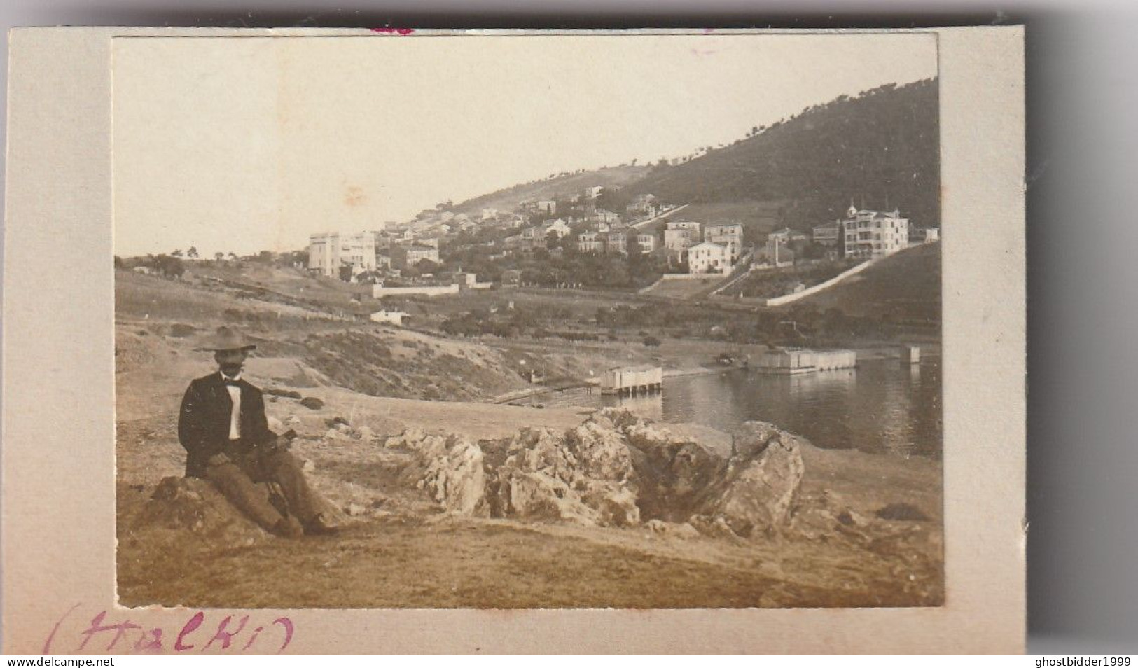 TRES TRES RARE++++ HALKI Halki 1890'S CONSTANTINOPLE TURQUIE 4.8X7cm. PRIVATE FAMILY ARCHIVE Mounted On Cardboard - Old (before 1900)