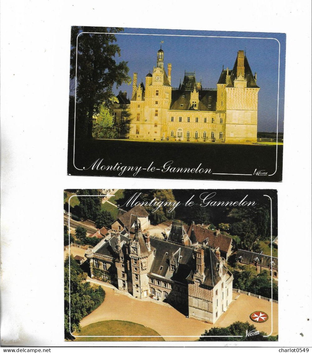 2 Cartes Postal - Montigny-le-Gannelon