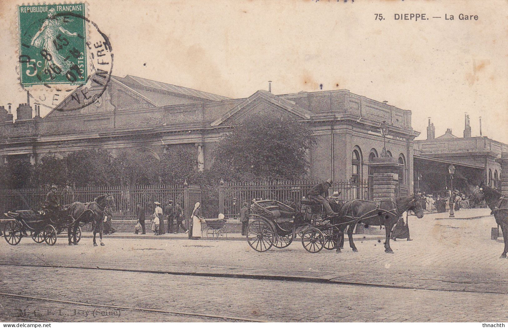 1907 Animation 75. DIEPPE - LA GARE - Dieppe
