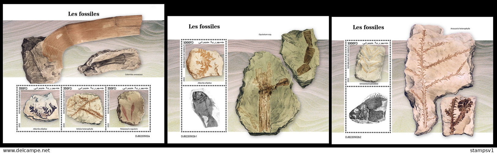 Djibouti  2022 Fossils. (502) OFFICIAL ISSUE - Fossili