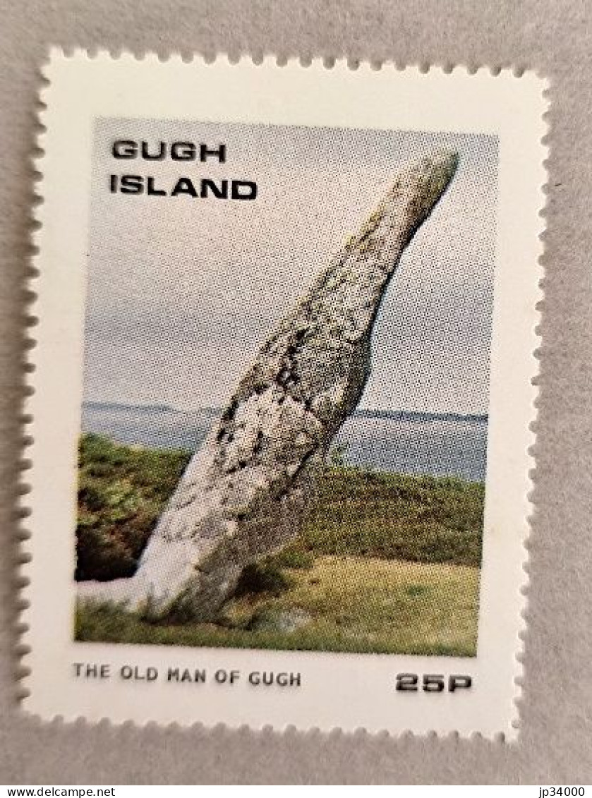 GUGH ISLAND Préhistoire, "the Old Man Of Gugh" Rocher Rock. 1 Valeur Dentelée * MLH. - Eilanden