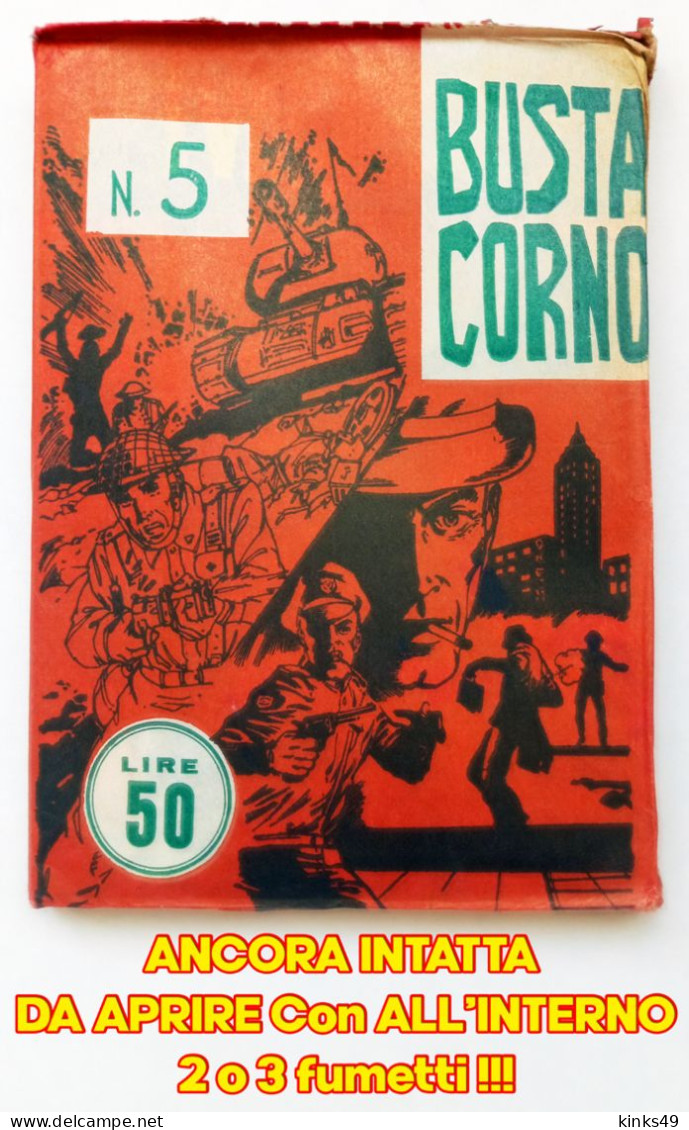 M441> BUSTA FUMETTI CORNO = Nuova Ancora Da Aprire Con Circa 3 Fumetti = Periodo 1969/1973 !!! - Super Eroi