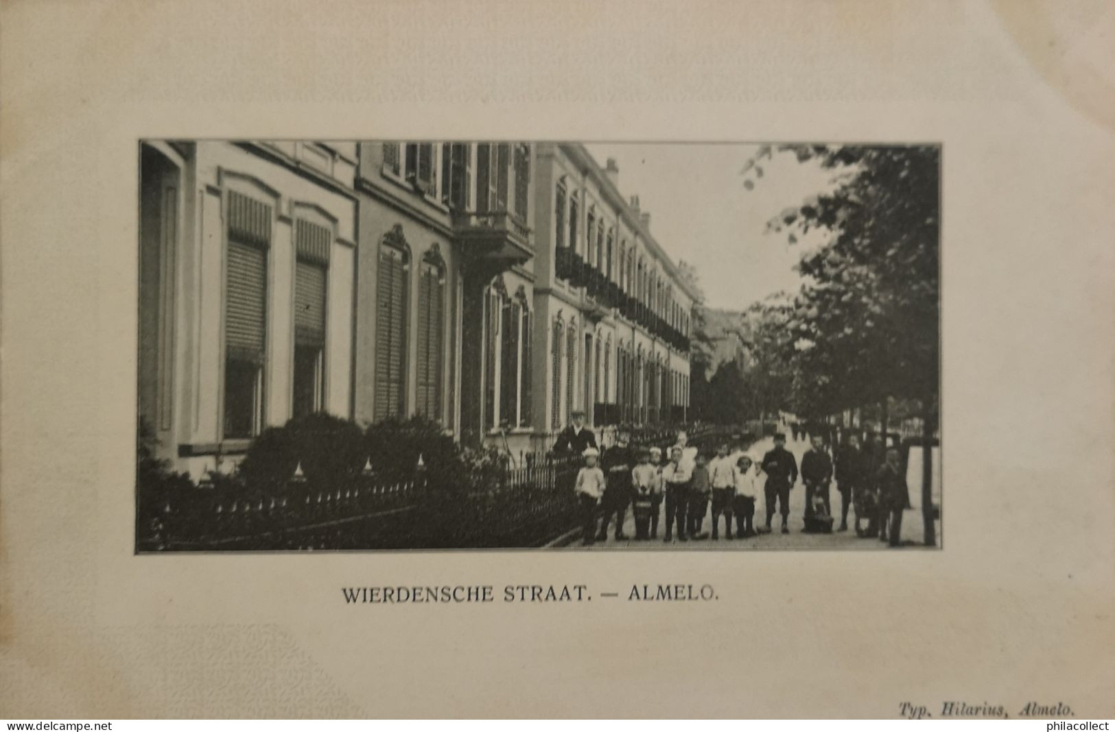 Almelo (Ov.) Wierdensche Straat (Veel Volk) Ca 1900 - Almelo