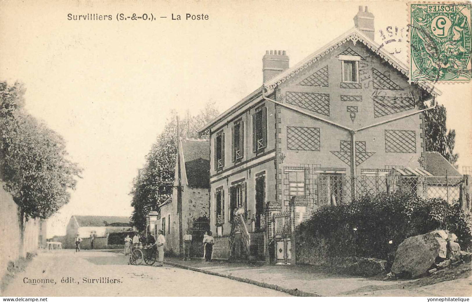 95 - VAL D'OISE - SURVILLIERS - La Poste - Livreur De Lait - Animation - 10782 - Survilliers