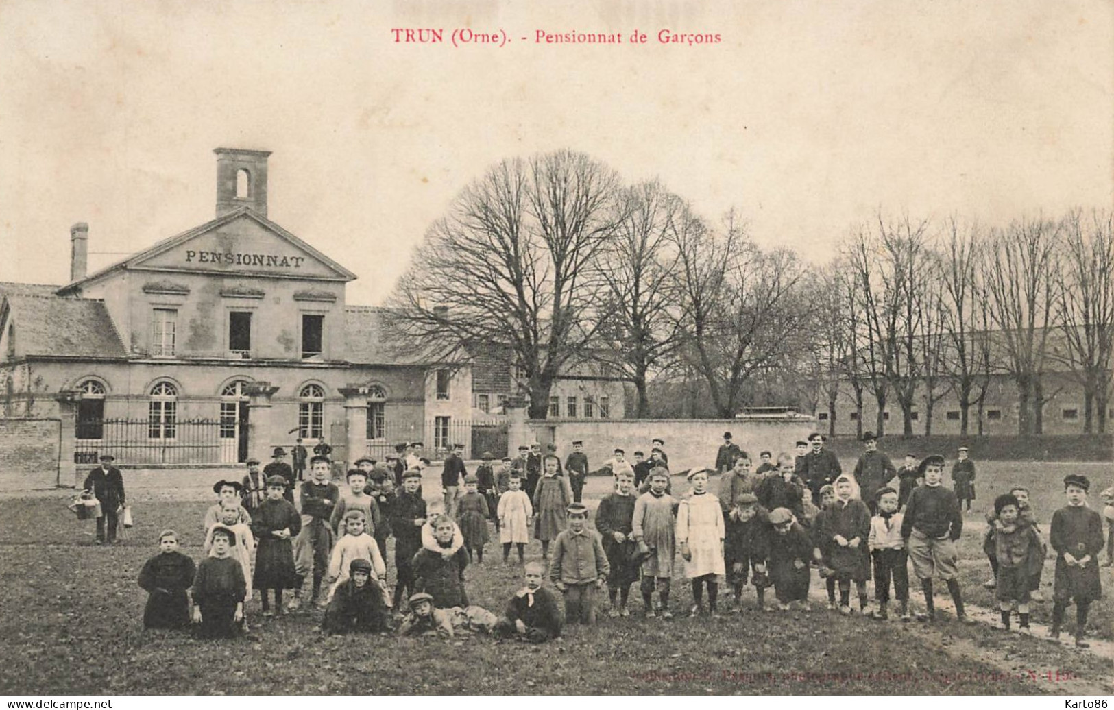 Trun * 1907 * Pensionnat De Garçons * école Enfants écoliers élèves - Trun
