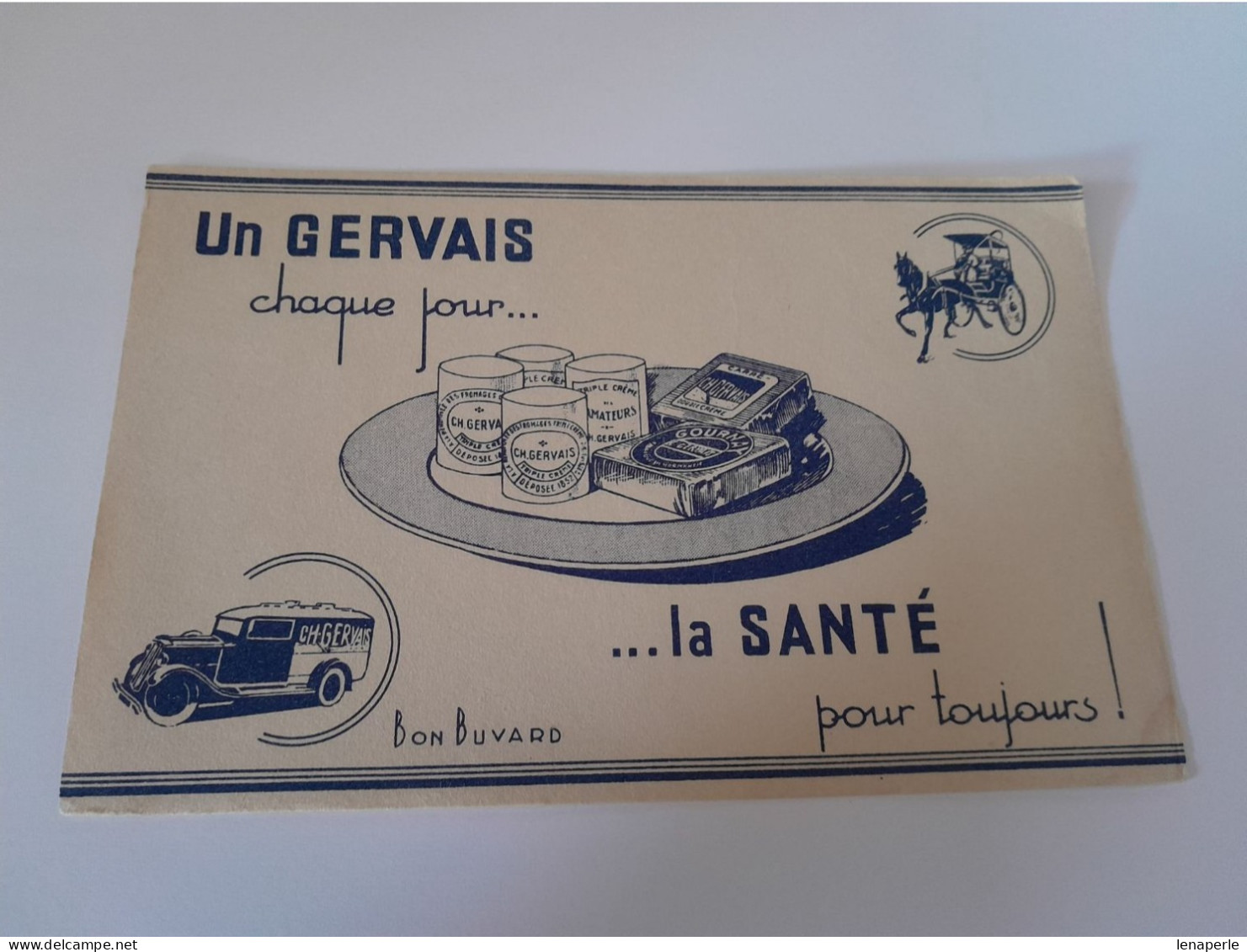 BUVARD UN GERVAIS LA SANTE - Produits Laitiers