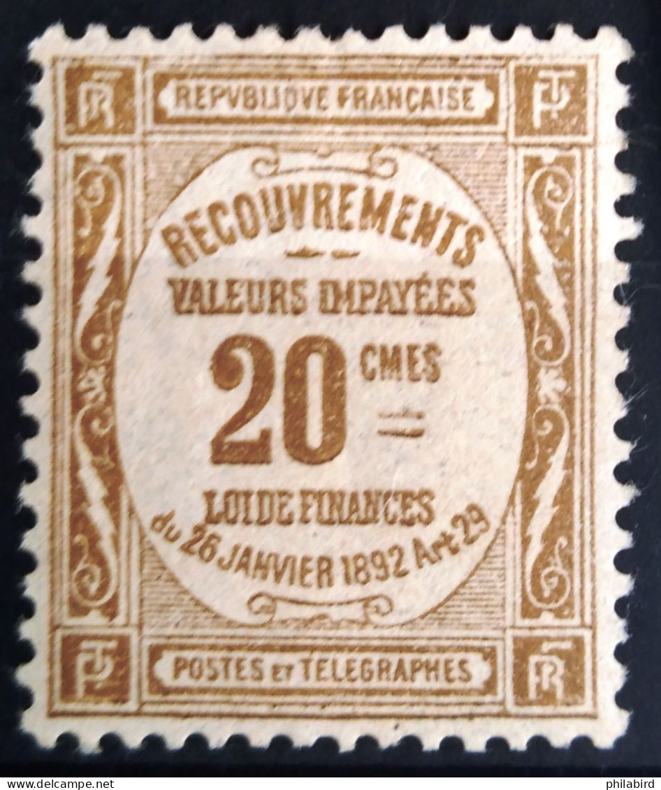 FRANCE                   TAXE 45                 NEUF* - 1859-1959 Mint/hinged