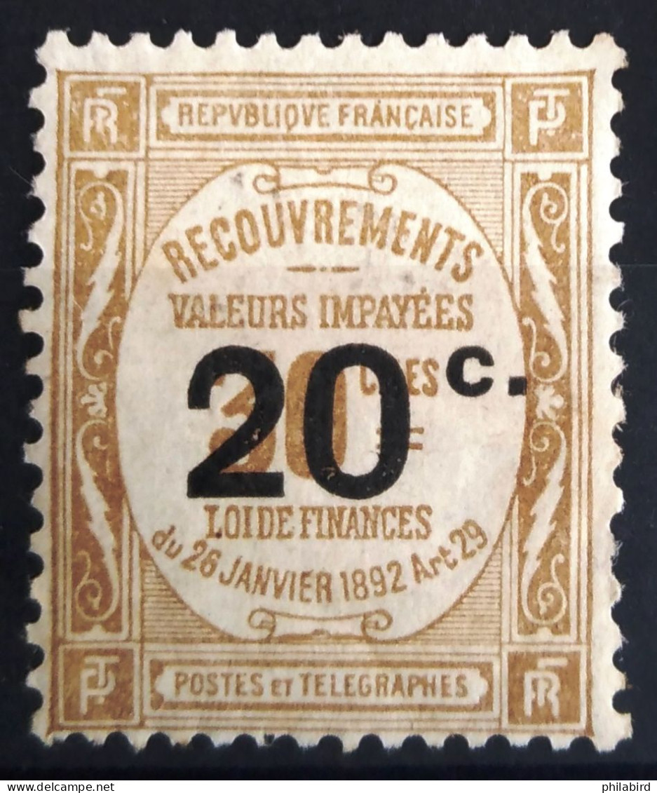 FRANCE                   TAXE 49    Aminci                 NEUF* - 1859-1959 Postfris