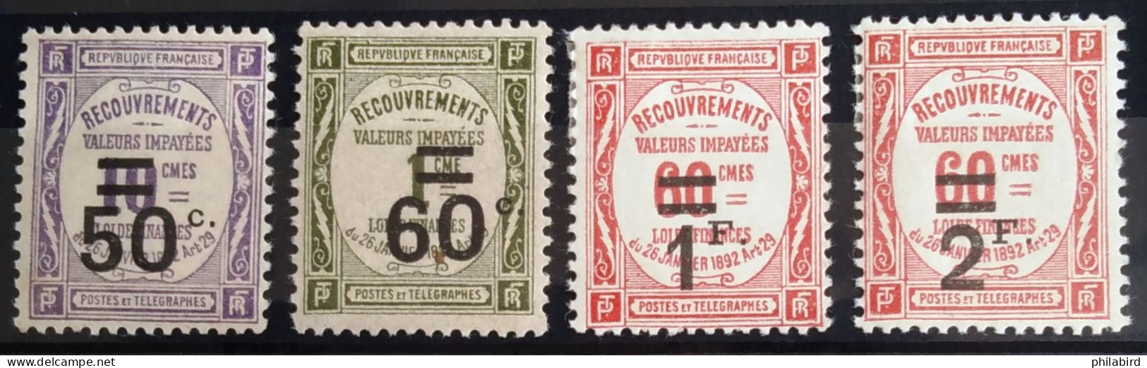 FRANCE                   TAXE 51/54                     NEUF* - 1859-1959 Mint/hinged