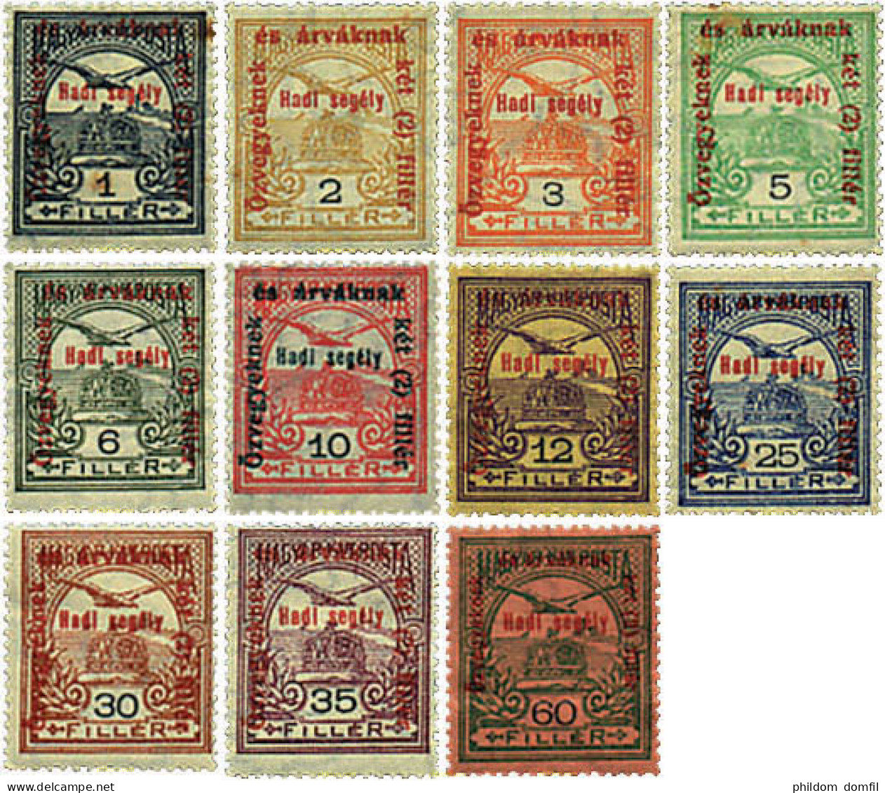 324260 HINGED HUNGRIA 1915 MOTIVOS VARIOS - Unused Stamps