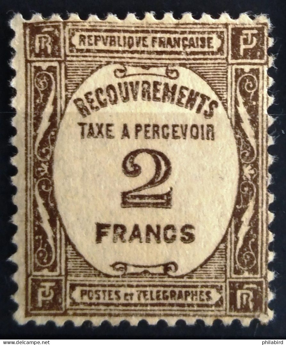 FRANCE                   TAXE 62                     NEUF* - 1859-1959 Nuovi