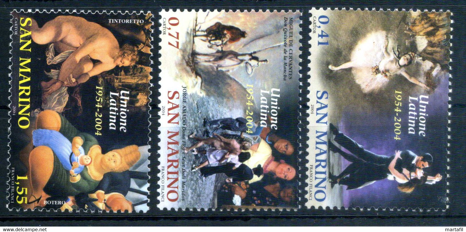 2004 SAN MARINO SET MNH ** 1982/1984 Unione Latina - Unused Stamps