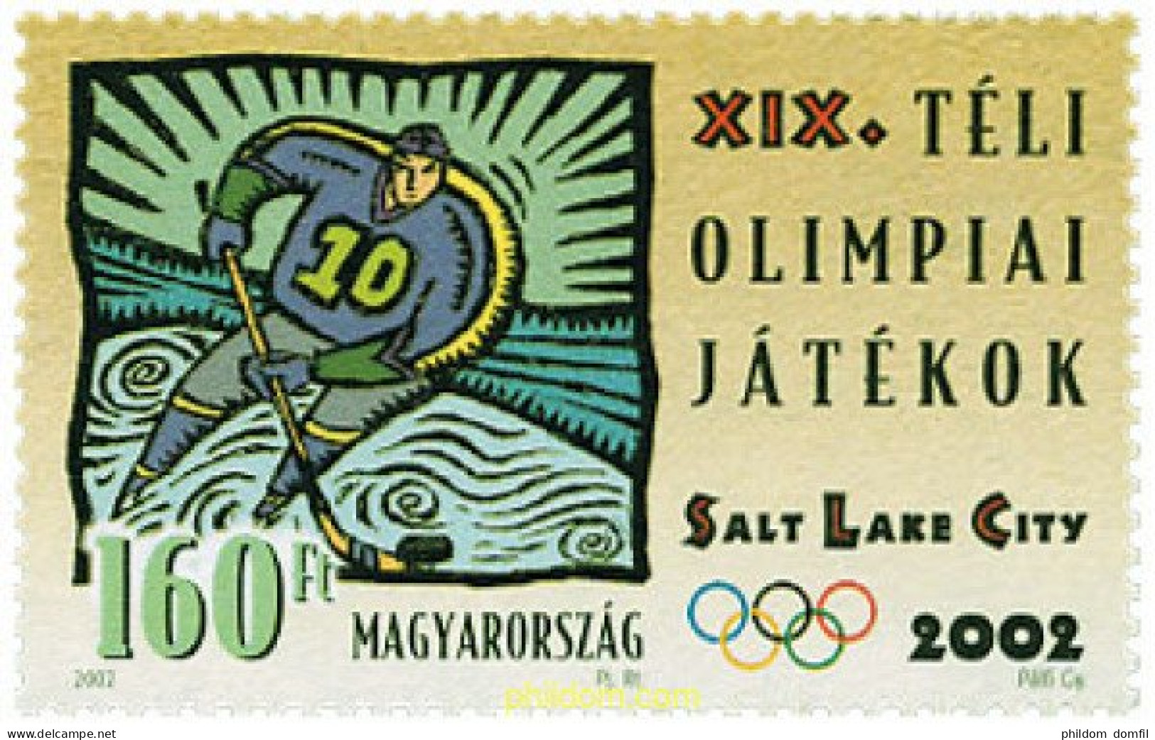 98616 MNH HUNGRIA 2002 19 JUEGOS OLIMPICOS INVIERNO. SALT LAKE CITY 2002 - Winter 2002: Salt Lake City