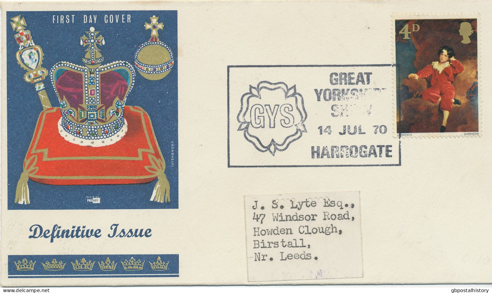 GB 1970 Great Yorkshire Show Harrogate On Very Fine Cover - Lettres & Documents