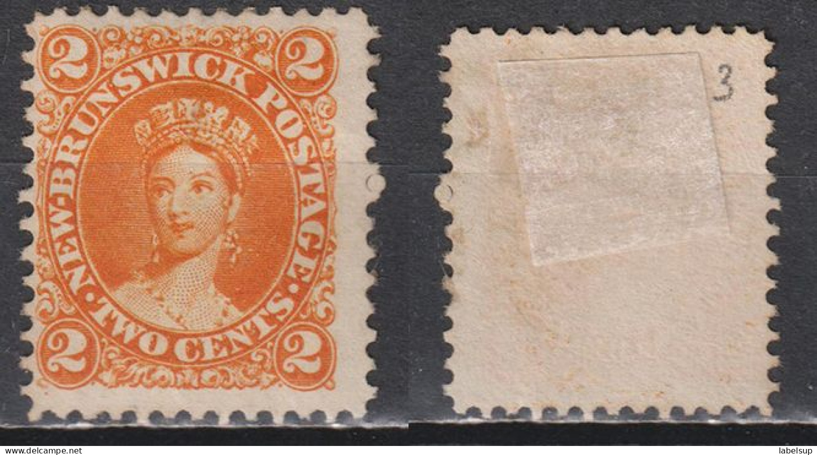 Timbre Neuf* De New Brunswick De 1860 N°7 MH - Unused Stamps