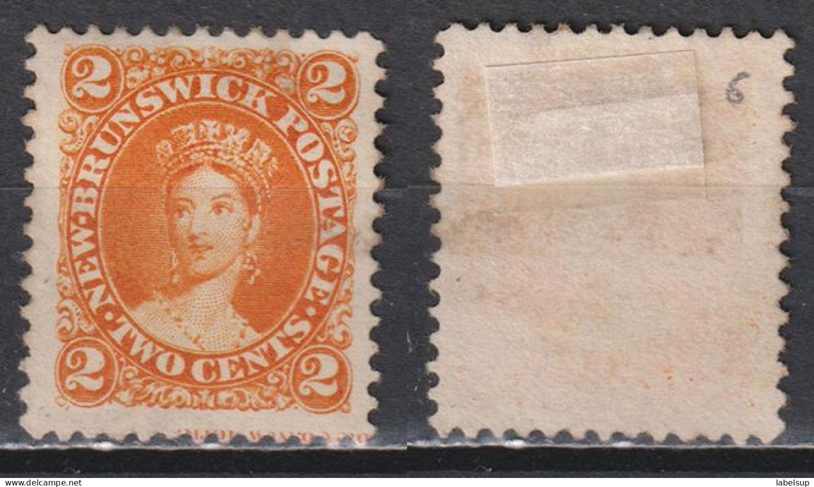 Timbre Neuf* De New Brunswick De 1860 N°7 MH - Unused Stamps