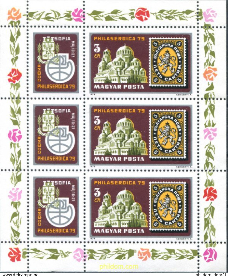 277128 MNH HUNGRIA 1979 PHILASERDICA 1979. EXPOSICION FILATELICA INTERNACIONAL - Autres & Non Classés