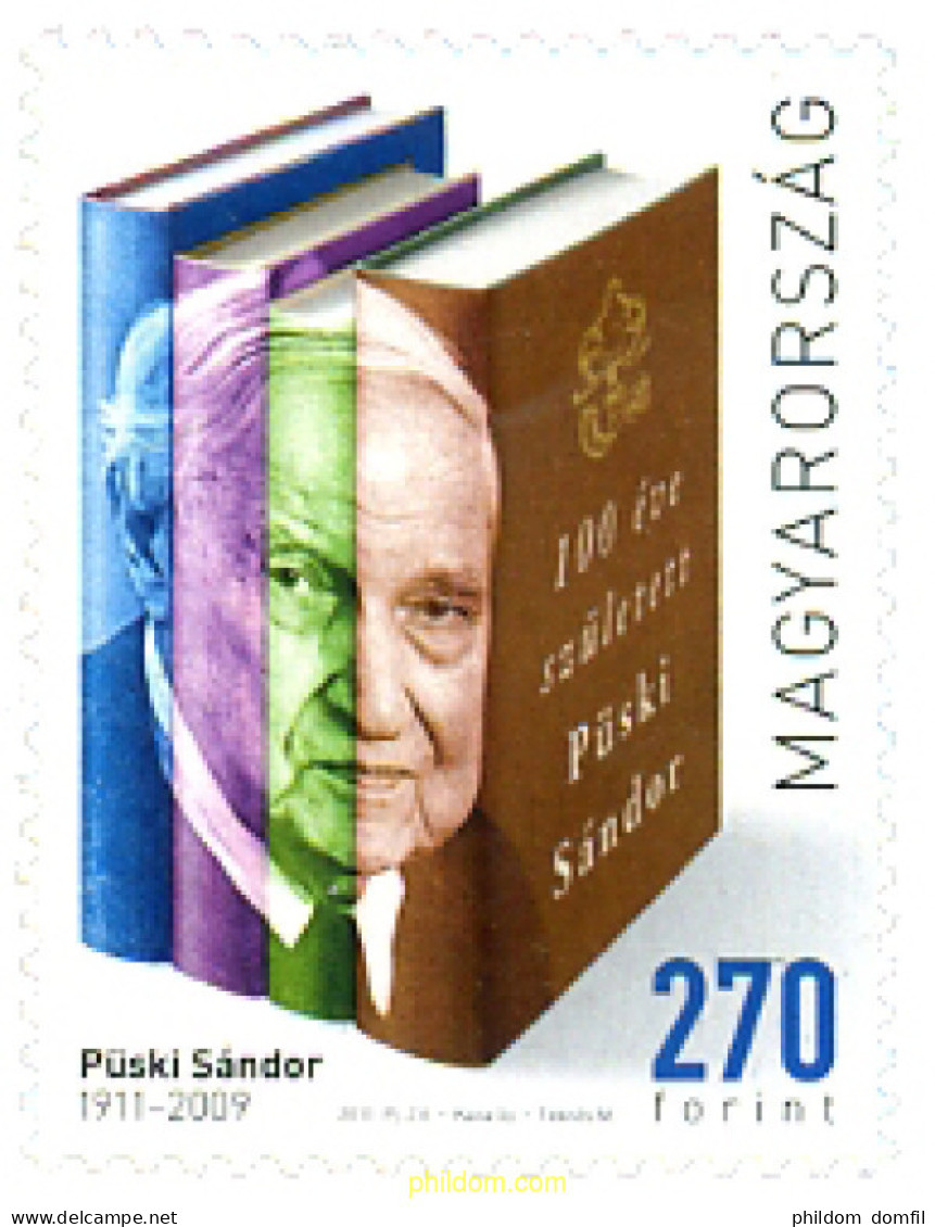 260285 MNH HUNGRIA 2011 SANDOR PUSKI - EDITOR HUNGARO - Nuevos