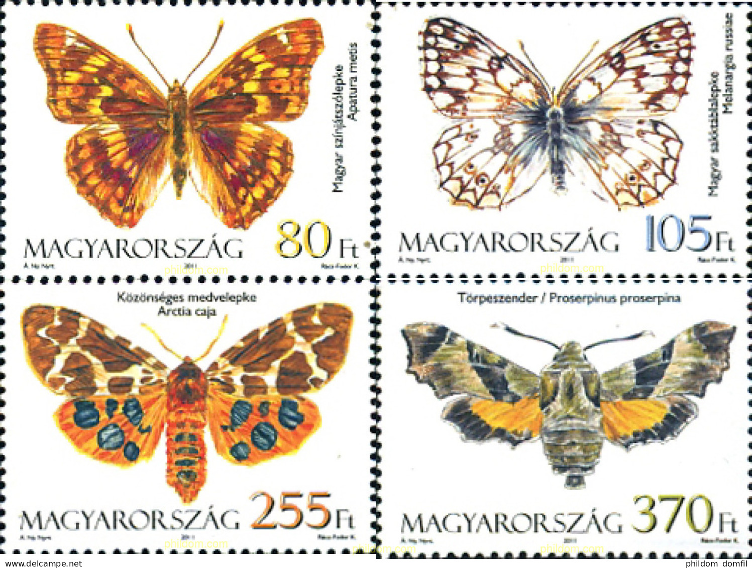 265064 MNH HUNGRIA 2011 MARIPOSAS - Nuevos