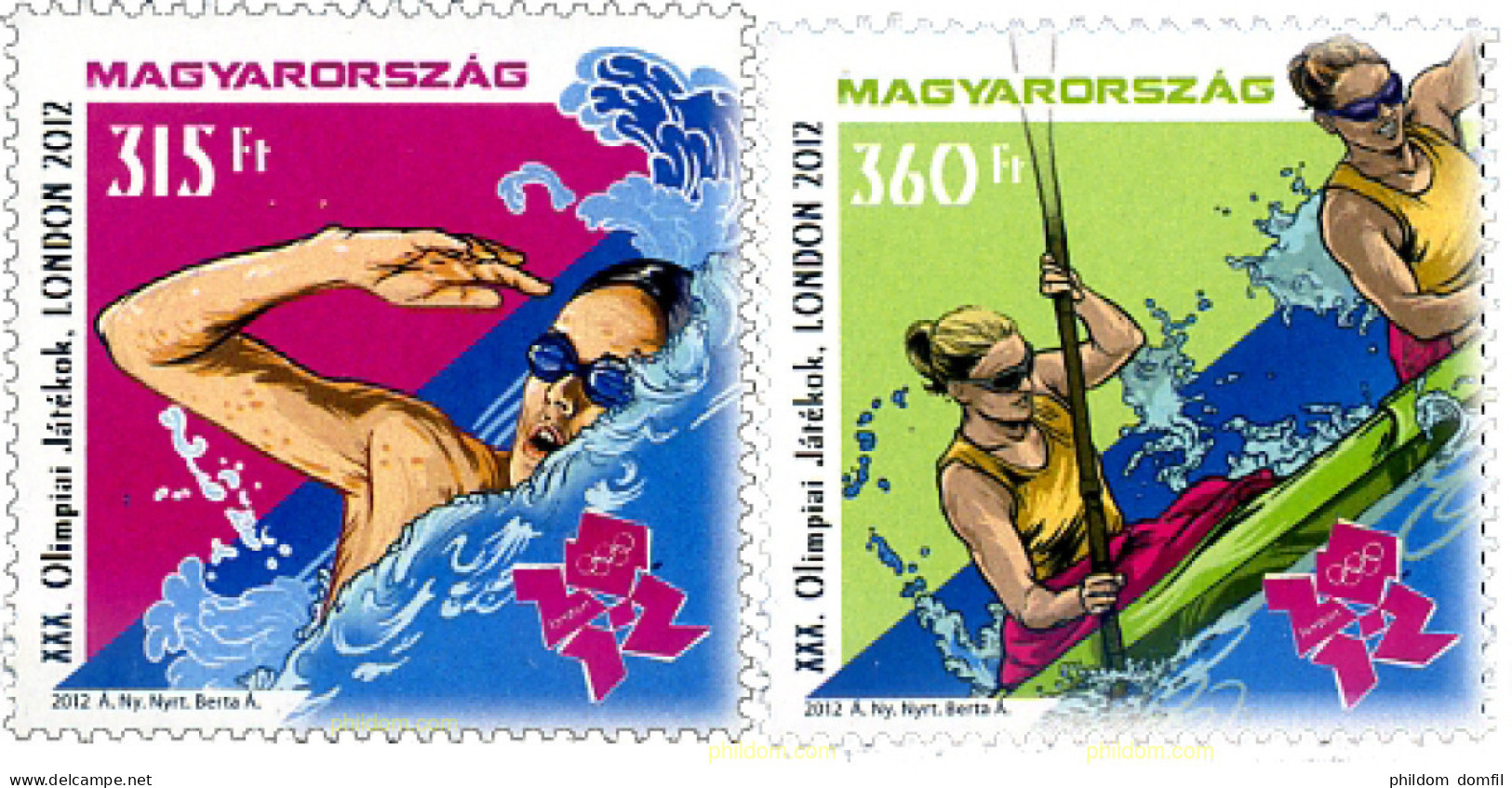 284020 MNH HUNGRIA 2012 30 JUEGOS OLIMPICOS DE VERANO LONDRES 2012 - Nuevos