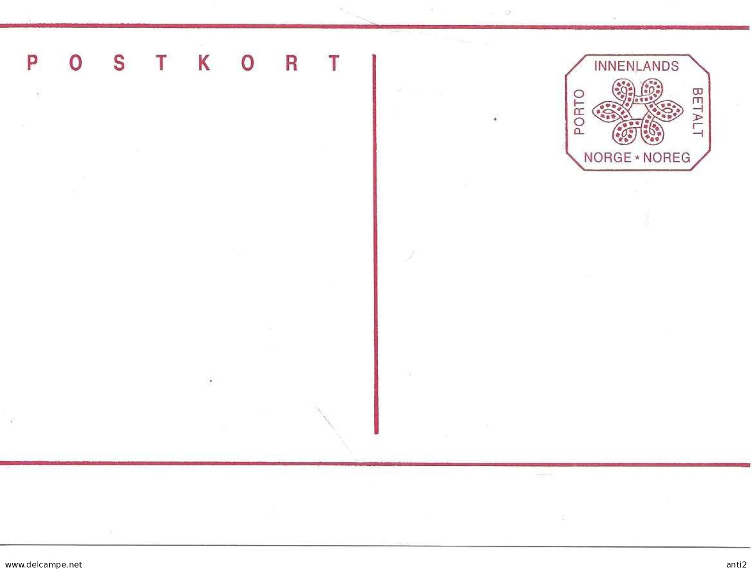 Norge Norway  1993 Post Card , Carte Postale   Unused - Cartes-maximum (CM)