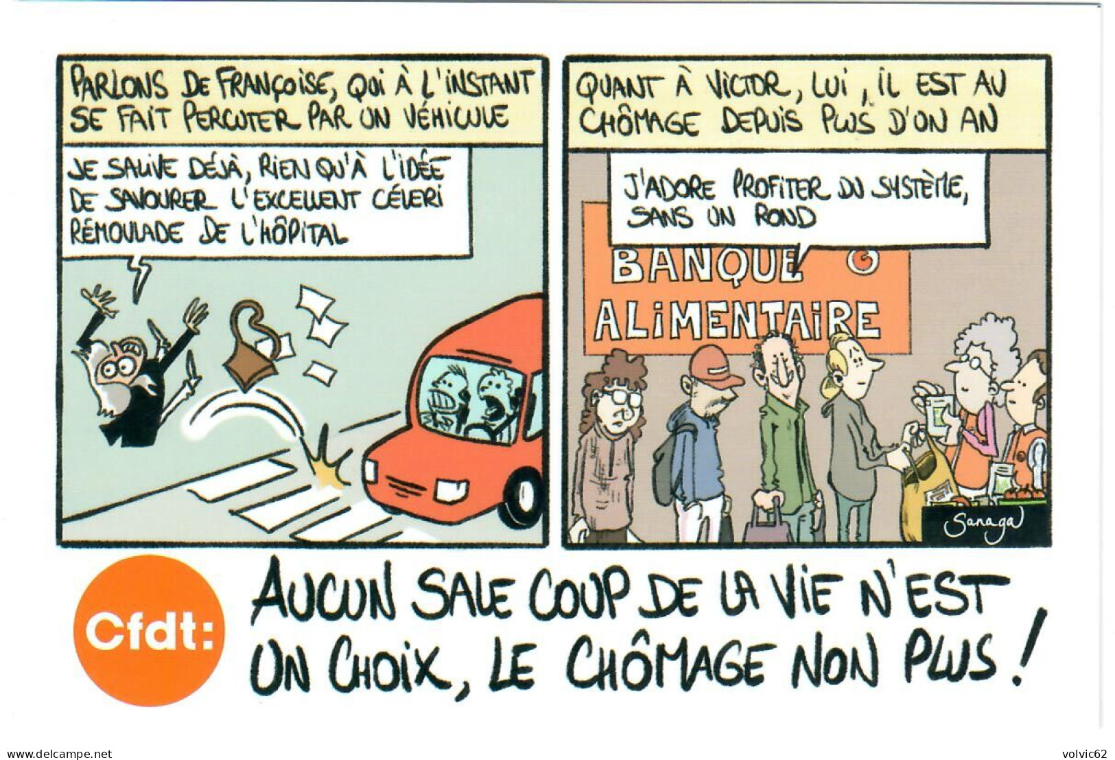 CPM Syndicat CFDT 2021 Chomage Illustrateur Sanaga - Labor Unions