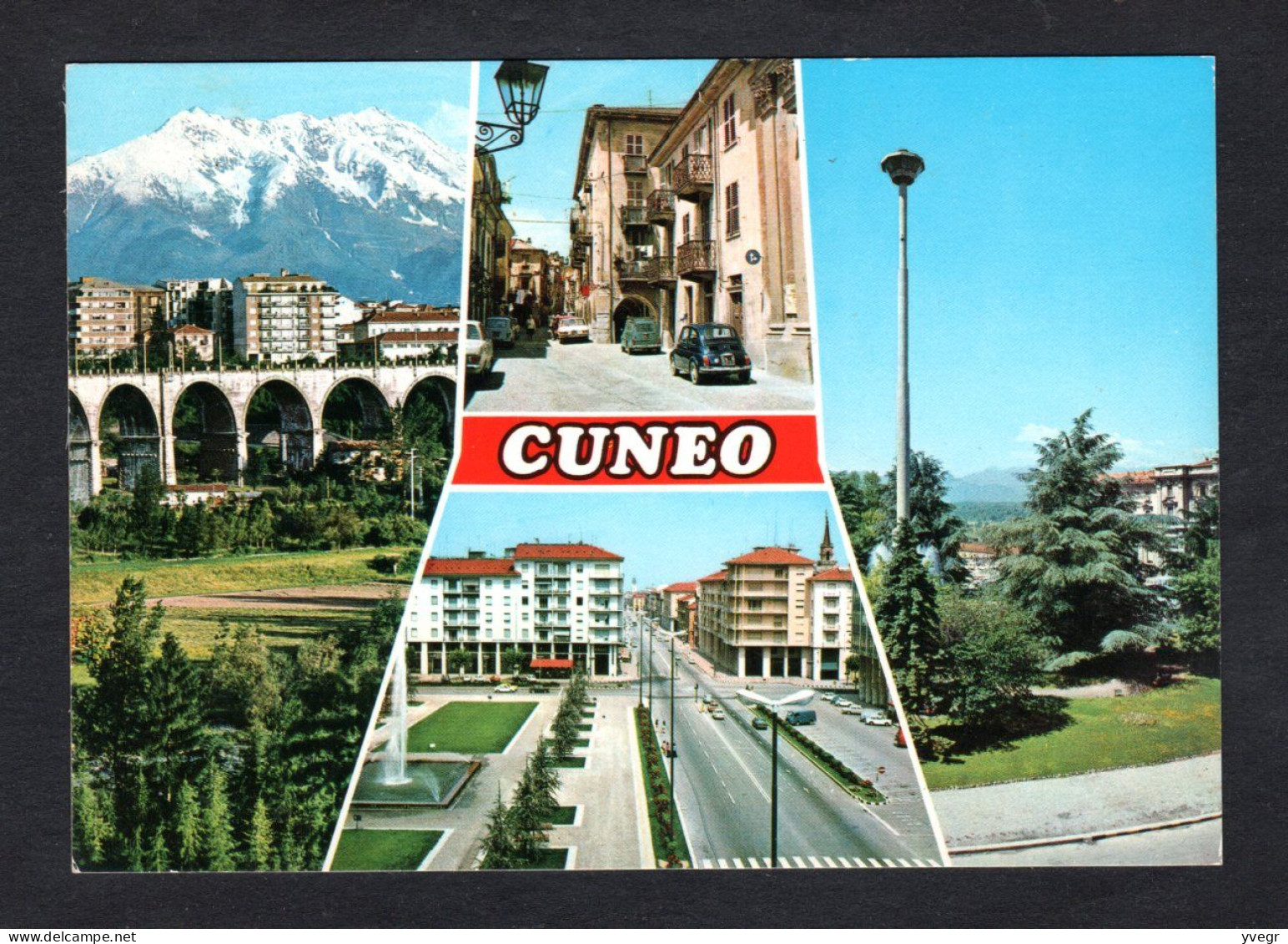 Italie - CUNEO - Vues Diverses , Viadotto Sulla Stura, Stazione, Via Mondovi, Piazza Europa ( Foto. B. Gramondi N° 355) - Cuneo