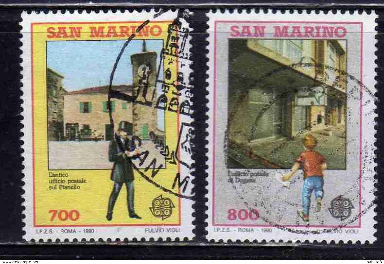 REPUBBLICA DI SAN MARINO 1990 EUROPA UNITA CEPT SERIE COMPLETA COMPLETE SET USATA USED OBLITERE' - Used Stamps