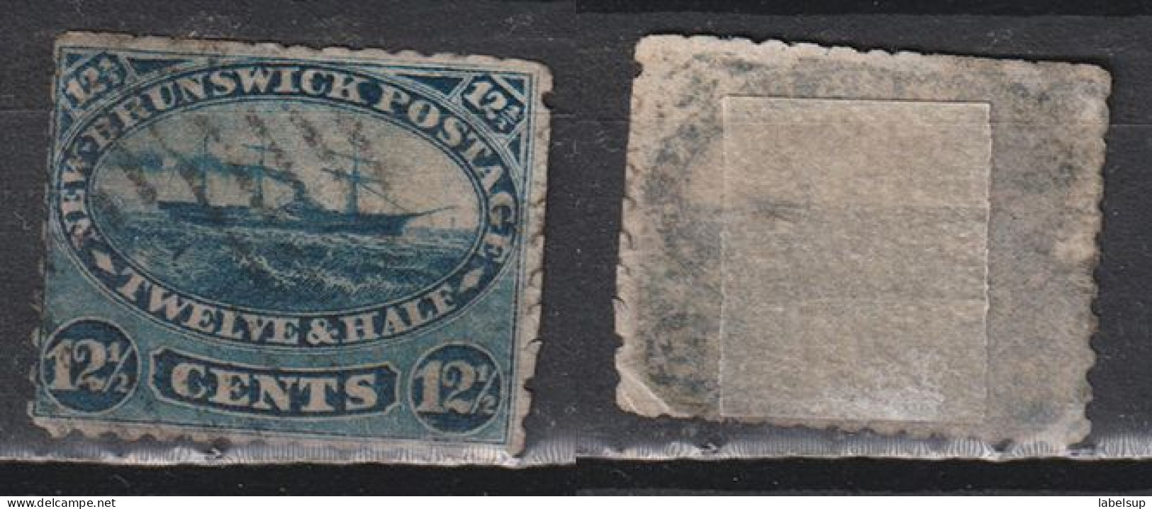 Timbre Oblitéré De New Brunswick De 1860 N°8 - Unused Stamps