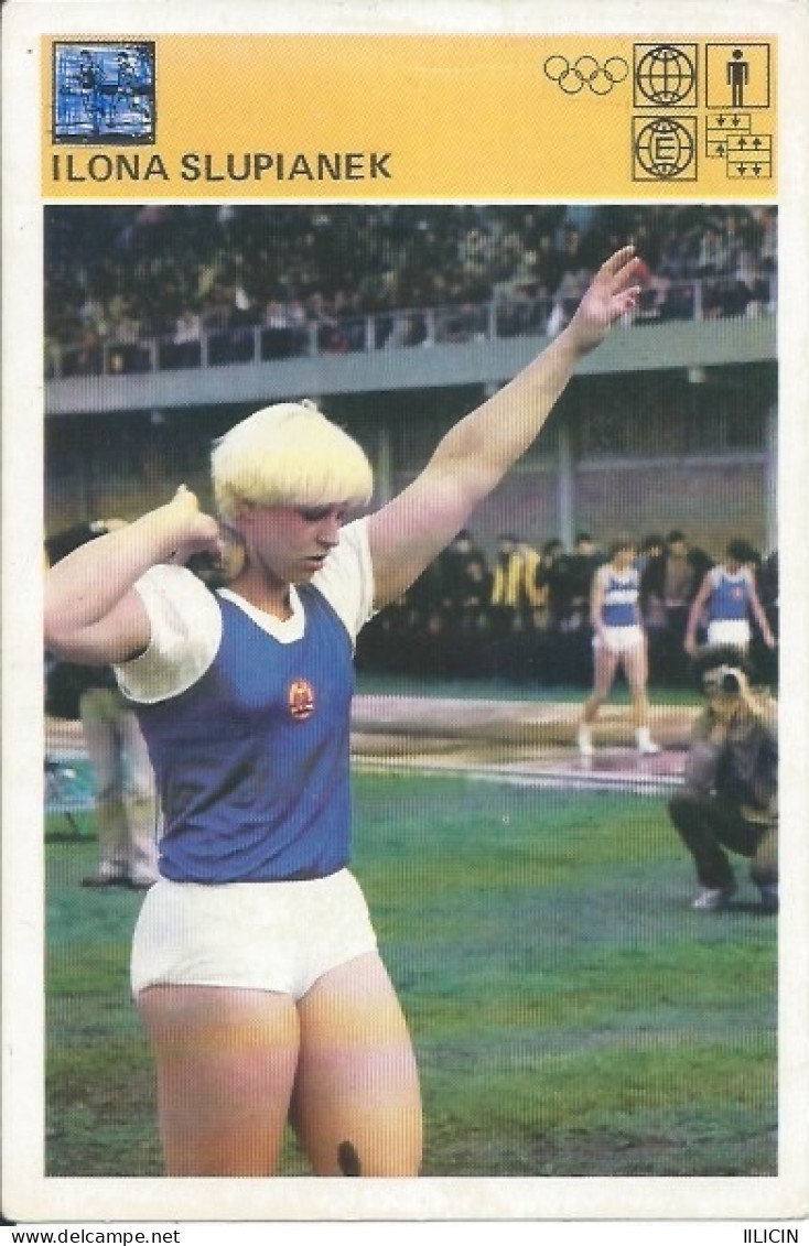 Trading Card KK000270 - Svijet Sporta Athletics Germany Ilona Slupianek 10x15cm - Athletics